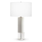 Atlantic Table Lamp - Off-White - White Linen (FLO-4450-WHL)