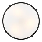 Lark 84363BK Gus Semi-Flush Mount in Black