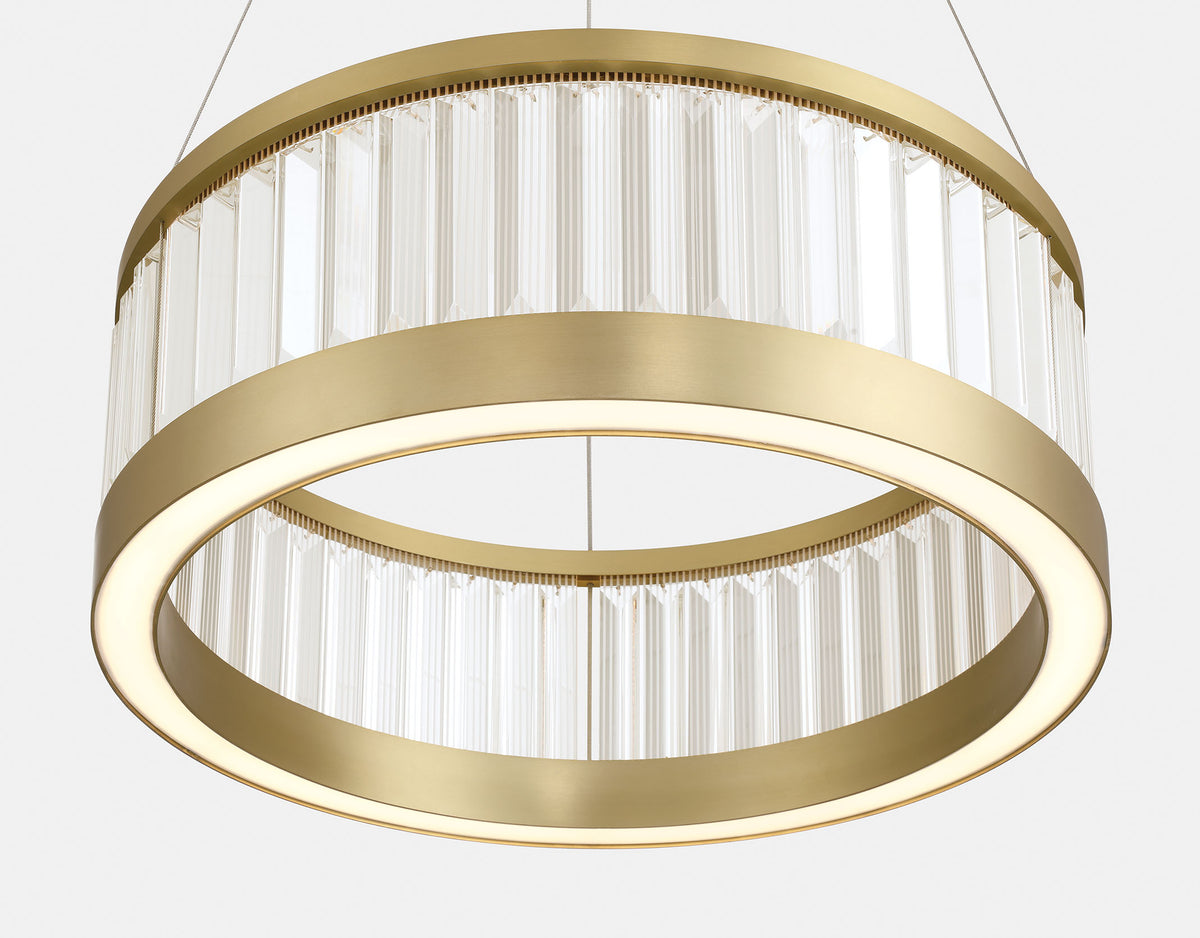 Eurofase 49353-013 Empra LED Crystal Pendant in Gold