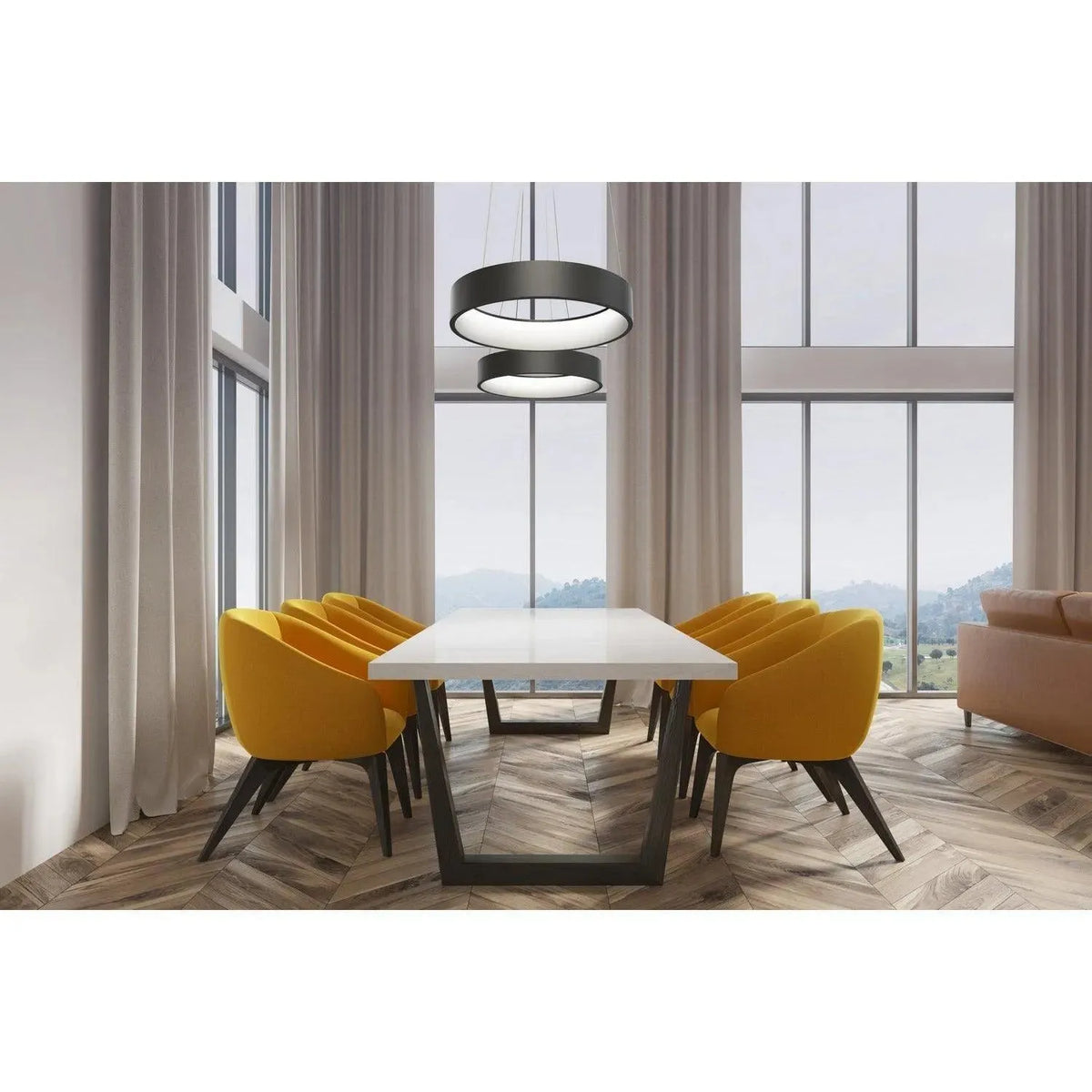 BlackJack Lighting - Circuit Pendant - CIR-24P-BL-27U-30K | Montreal Lighting & Hardware