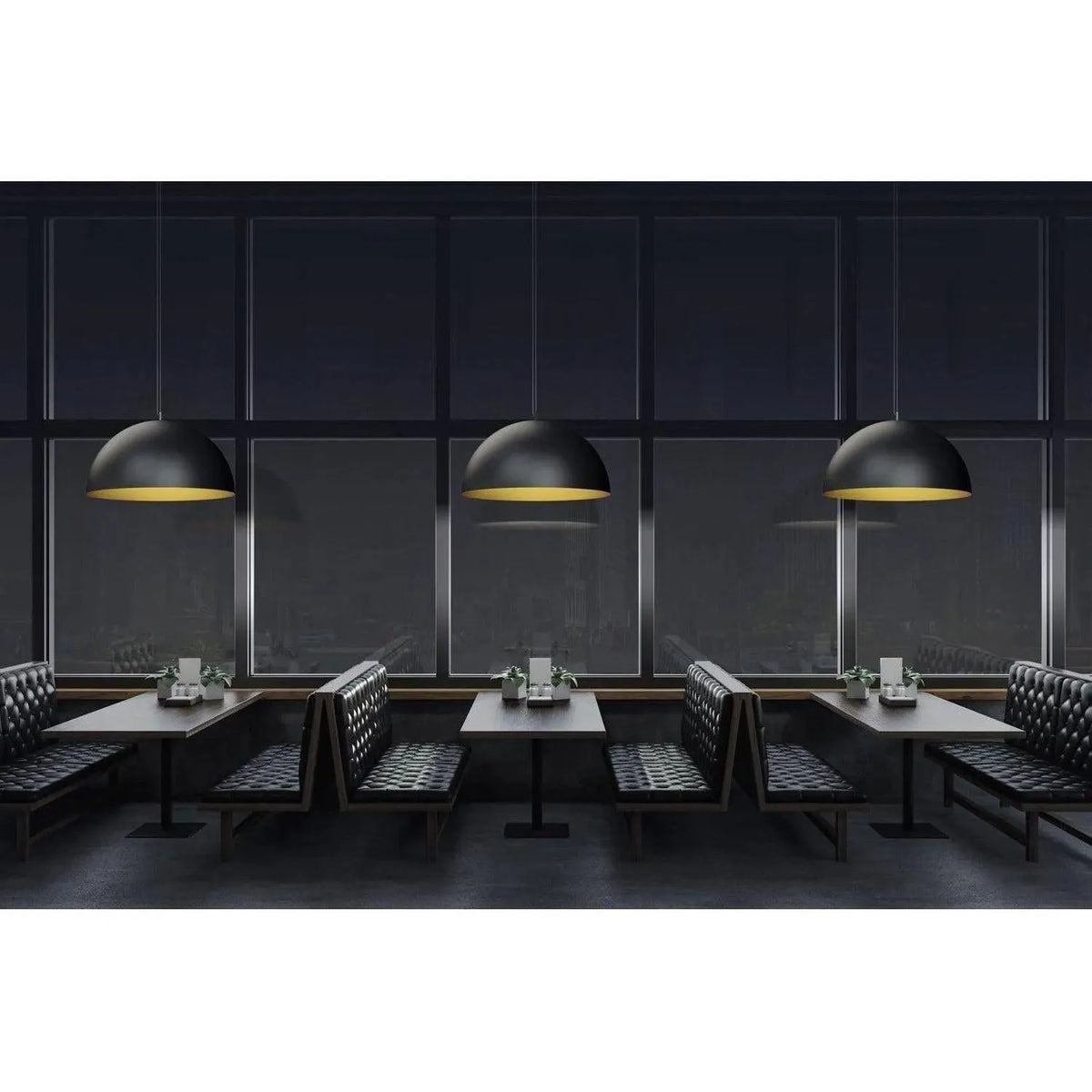 BlackJack Lighting - Domos Pendant - DOM-32P-BG-12U-30K | Montreal Lighting & Hardware