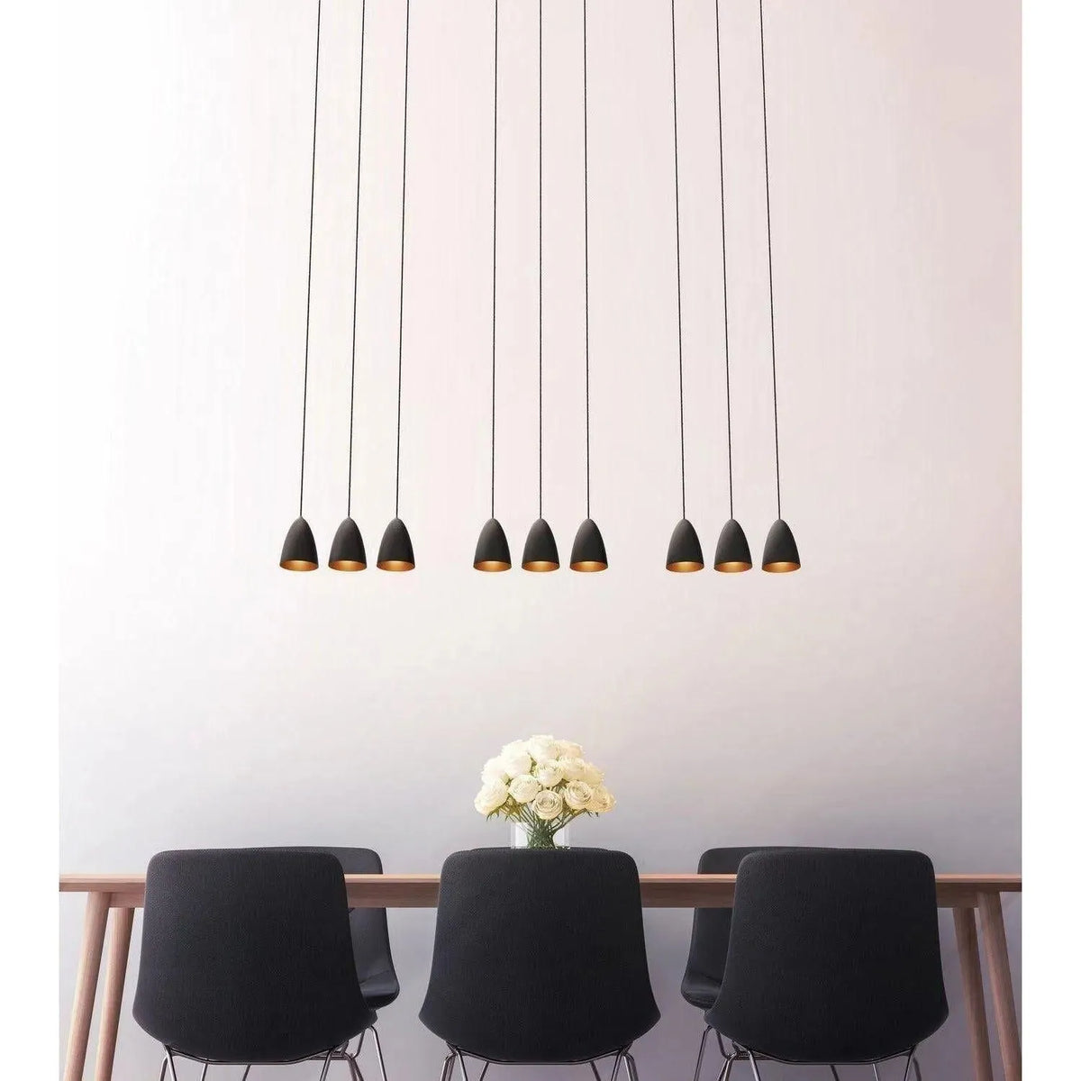 BlackJack Lighting - Kona Linear Pendant - KNA-48P-BL-27U-30K | Montreal Lighting & Hardware