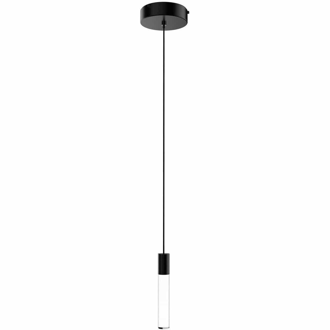 BlackJack Lighting - Lightguide Tall Clear Pendant - MLTC-01P-BL-12P-30K | Montreal Lighting & Hardware