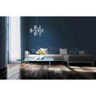BlackJack Lighting - Prism Single Multi-Tier Chandelier - PSM-283-SN-27U-30K | Montreal Lighting & Hardware