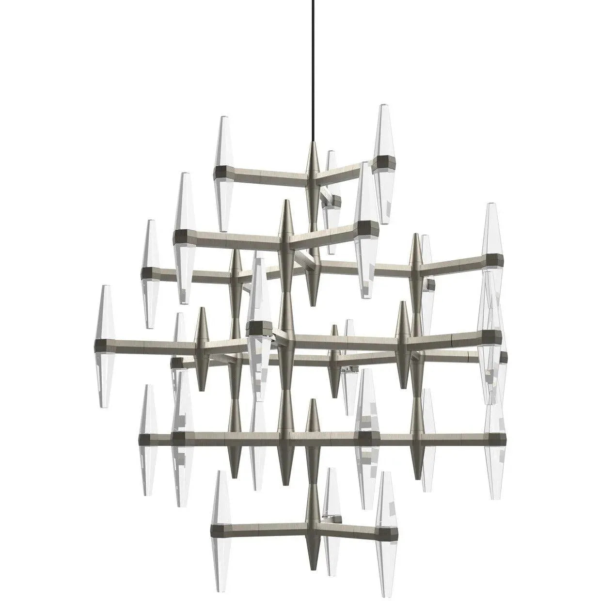 BlackJack Lighting - Prism Single Multi-Tier Chandelier - PSM-325-SN-27U-30K | Montreal Lighting & Hardware