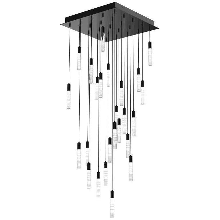 BlackJack Lighting - Seraph Square Pendant - SER-24P-BL-LGR-27U-30K | Montreal Lighting & Hardware