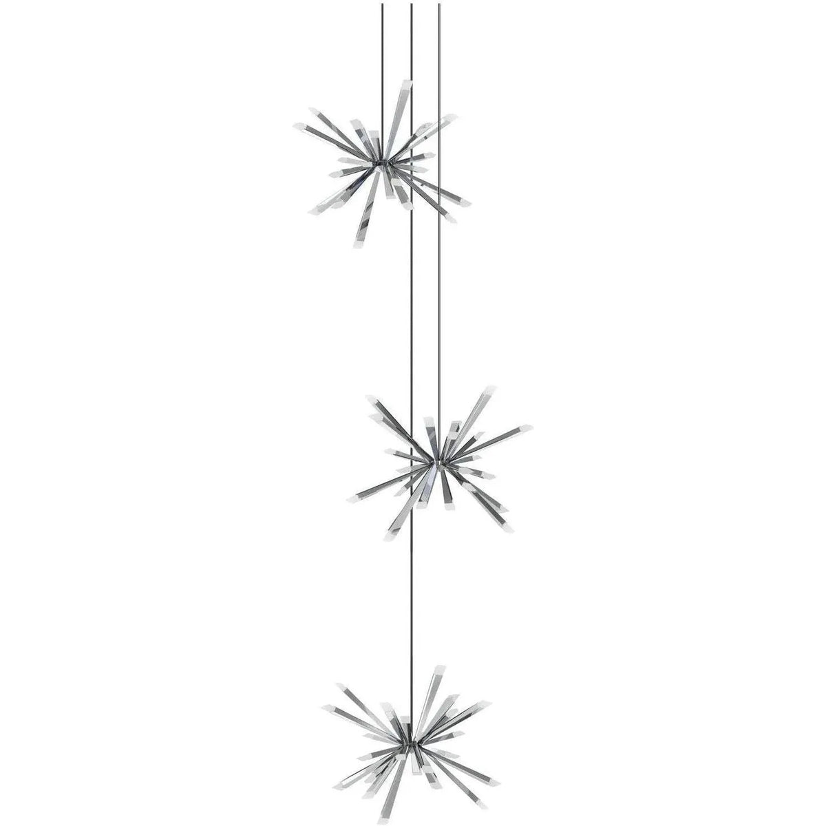 BlackJack Lighting - Starburst Triple Chandelier - STB-T29-PC-27U-30K | Montreal Lighting & Hardware