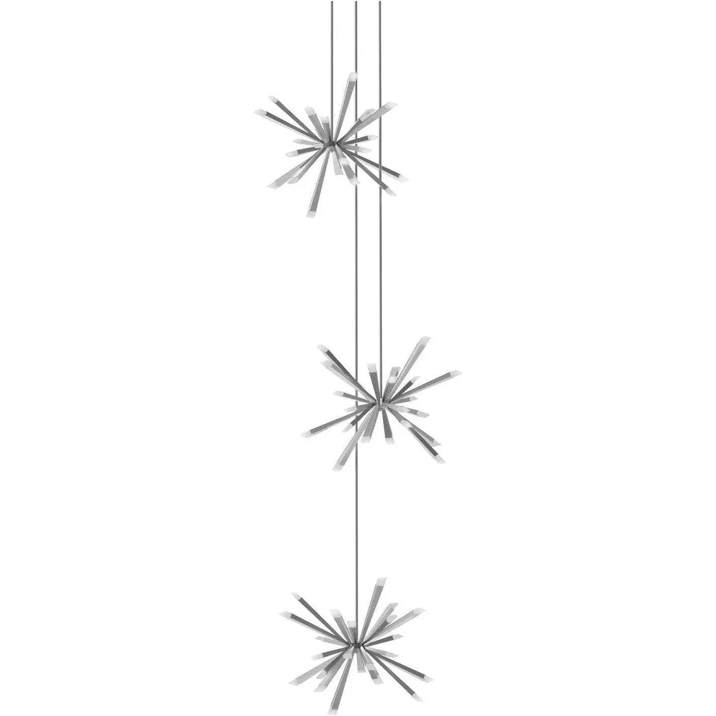BlackJack Lighting - Starburst Triple Chandelier - STB-T29-SN-27U-30K | Montreal Lighting & Hardware
