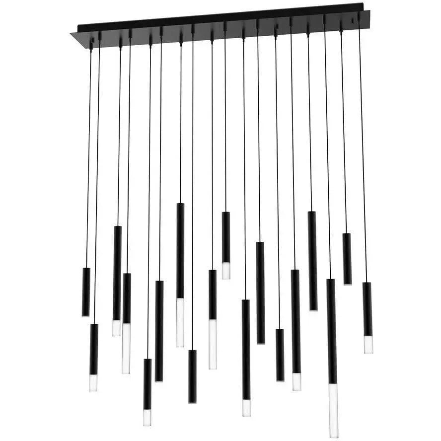 BlackJack Lighting - Steelos Linear Pendant - STL-38P-BL-27U-30K | Montreal Lighting & Hardware