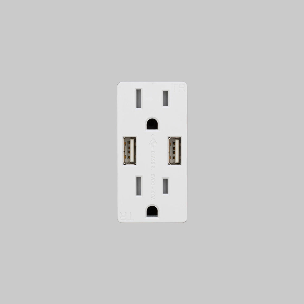Outlet Module / Duplex & 2 USB-A