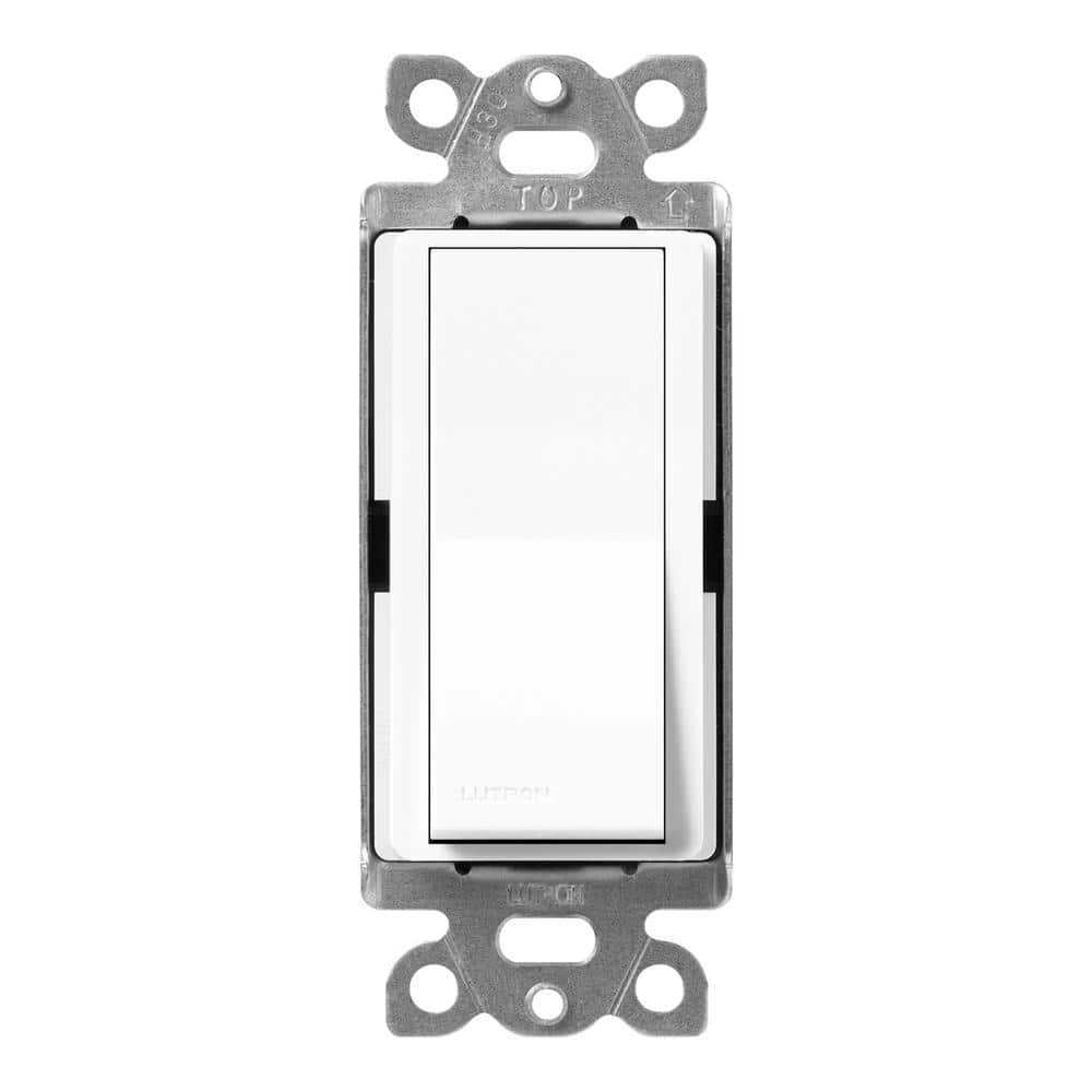 Lutron - Claro & Satin Colors Single Pole Switch - SC-1PS-BW | Montreal Lighting & Hardware