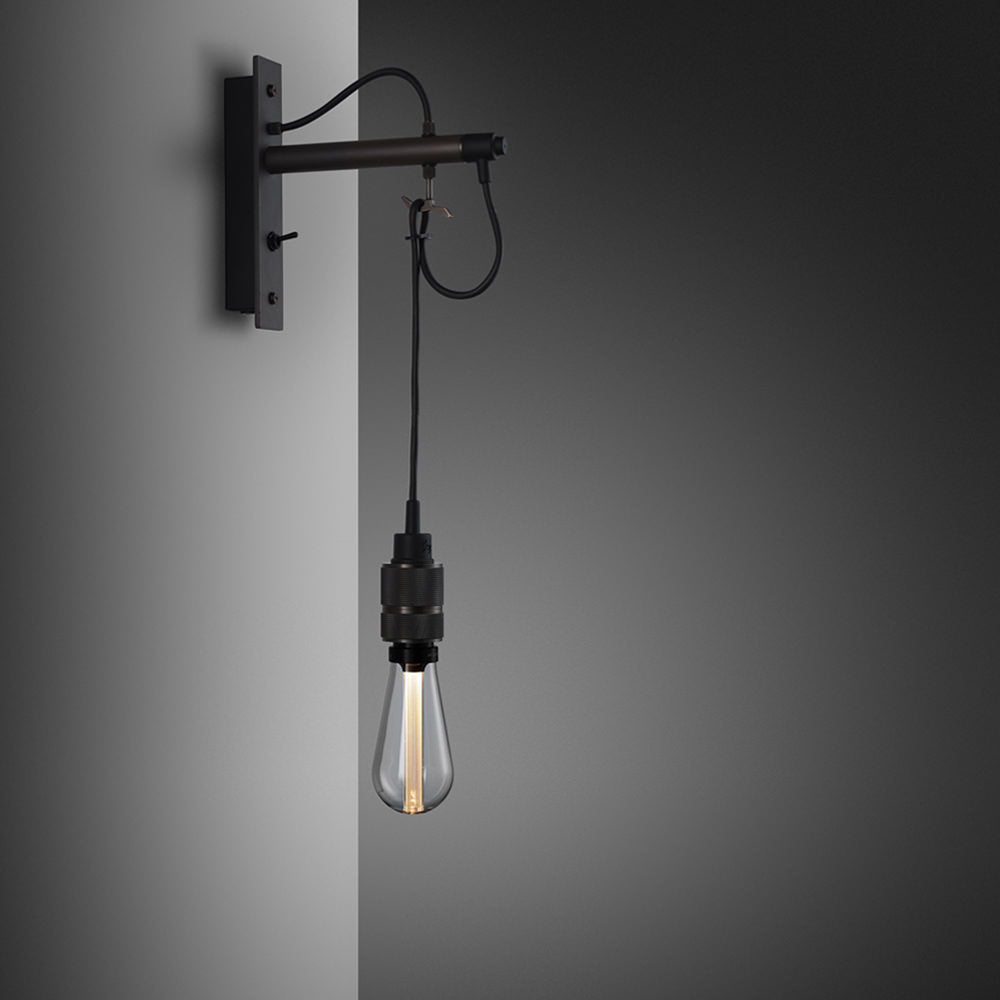 Buster + Punch - NHW-20339 - Hooked Wall Light - Nude - Hooked - Graphite / Smoked Bronze