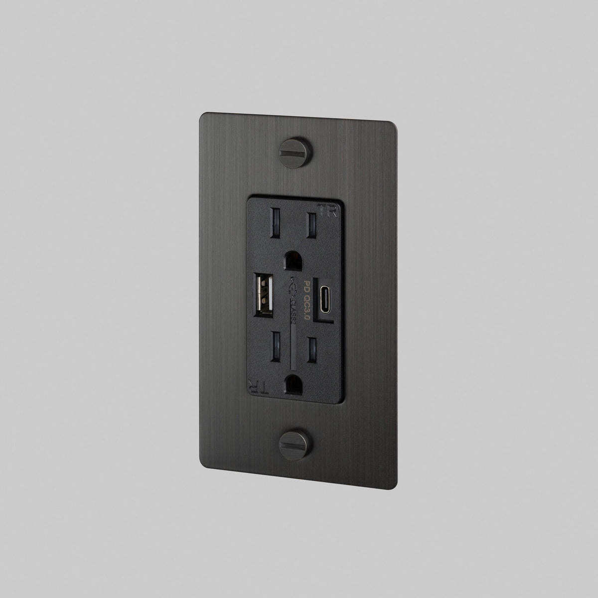 Buster + Punch - 1G Combination Duplex Outlet and USB - A + C Charger - NSC-093813 | Montreal Lighting & Hardware