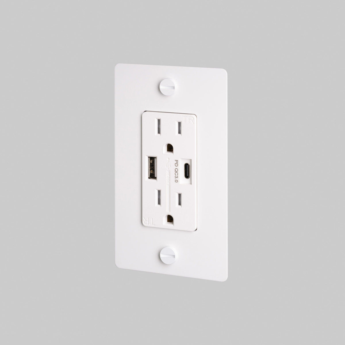 Buster + Punch - 1G Combination Duplex Outlet and USB - A + C Charger - NSC-143815 | Montreal Lighting & Hardware