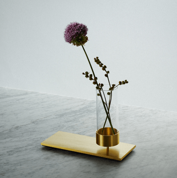 Buster + Punch - Machined Vase - US-MA-VAS-BR-A | Montreal Lighting & Hardware