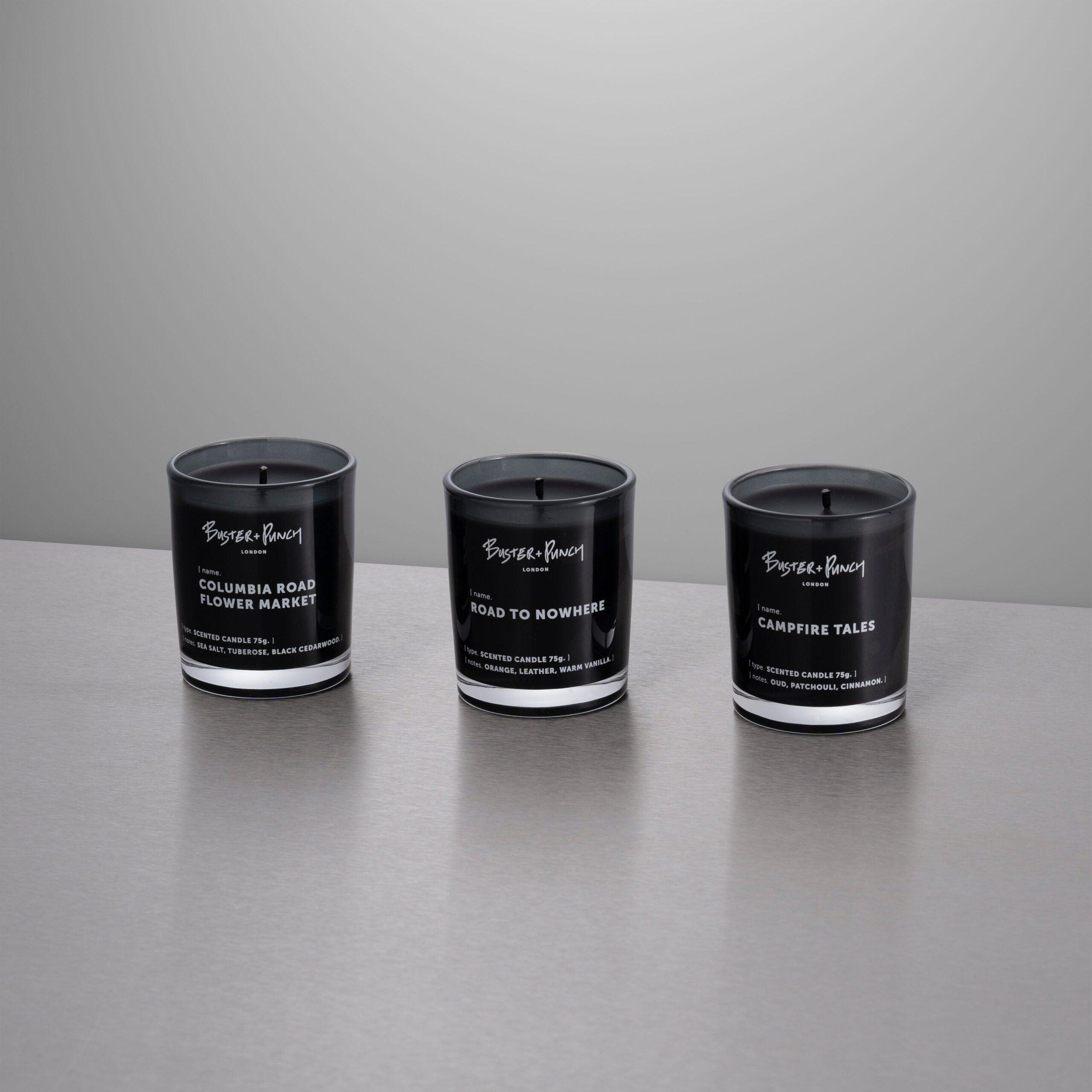 Buster + Punch - Road To Nowhere Scented Candle Set of 3 - USC-021825 | Montreal Lighting & Hardware