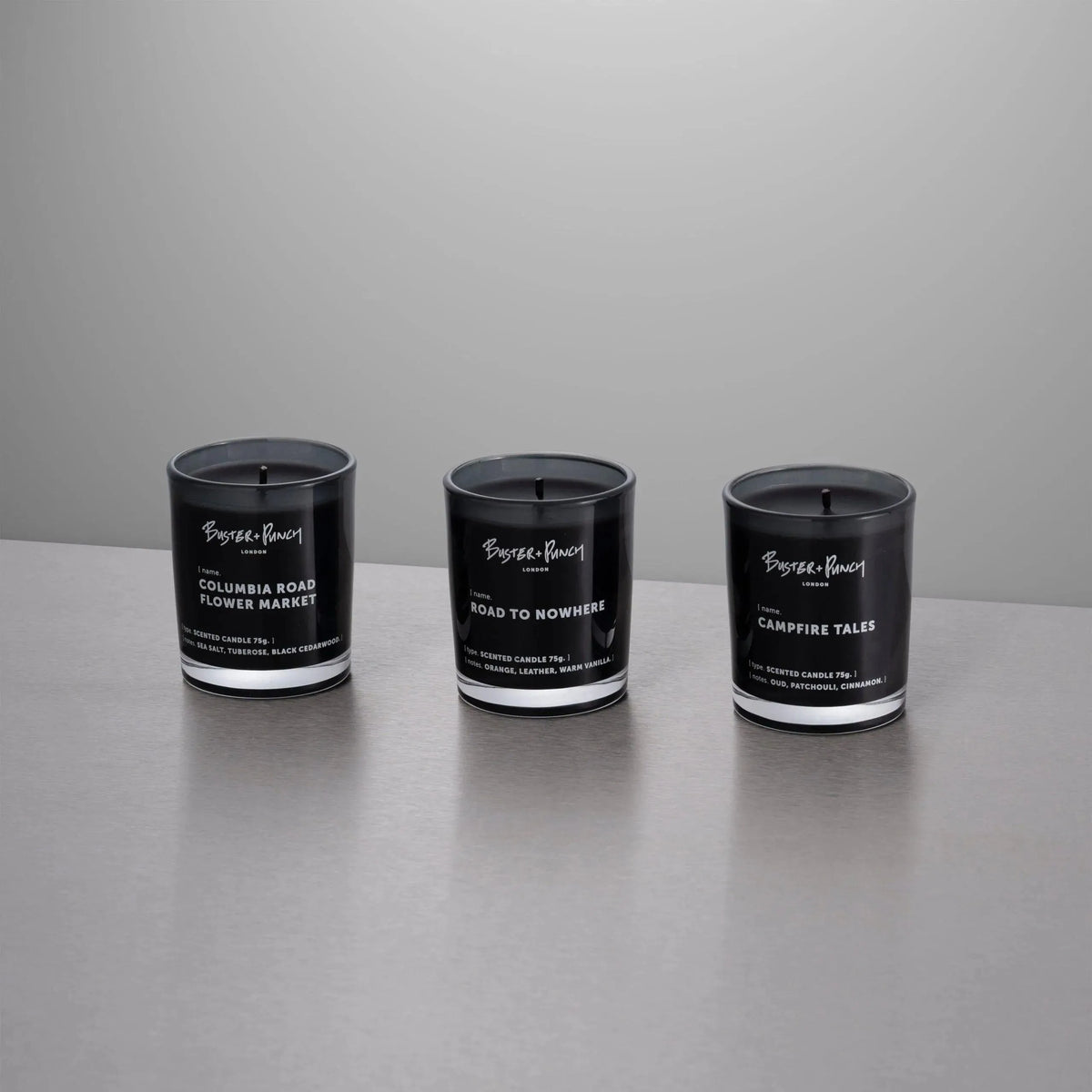 Buster + Punch - Road To Nowhere Scented Candle Set of 3 - USC-021825 | Montreal Lighting & Hardware