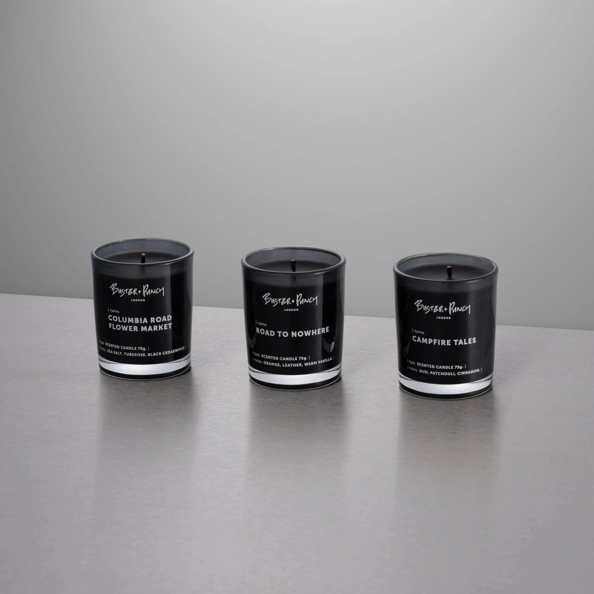 Buster + Punch - Road To Nowhere Scented Candle Set of 3 - USC-021825 | Montreal Lighting & Hardware