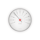 Arne Jacobsen Clocks 43687 Bankers Thermometer in White/Black/Red