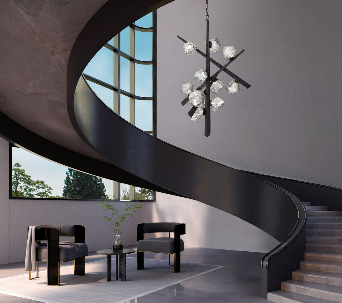 Eurofase 47235-014 Thorah LED Chandelier in Gold