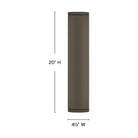 Luminaire Hinkley Lighting 13598AZ-LL Silo LED Up/Down Murale en bronze architectural