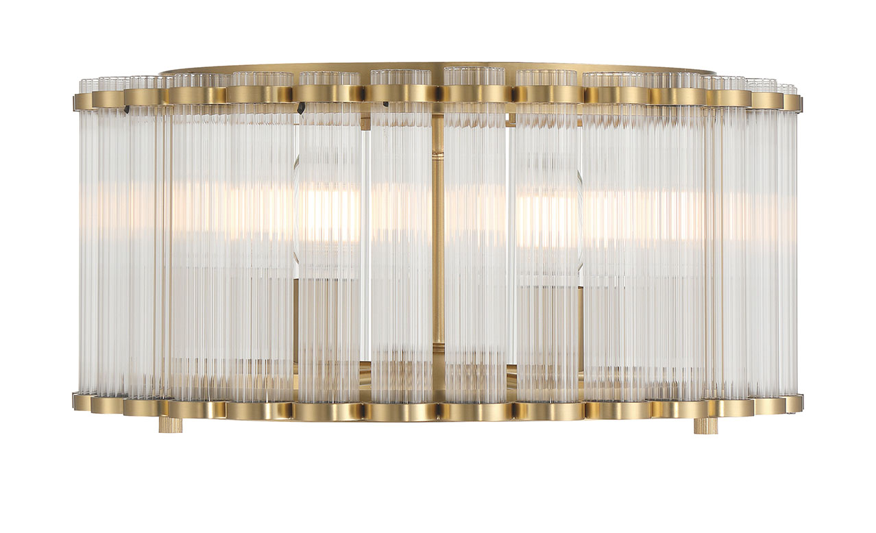 Eurofase 49185-010 Glasbury LED Flush Mount in Gold