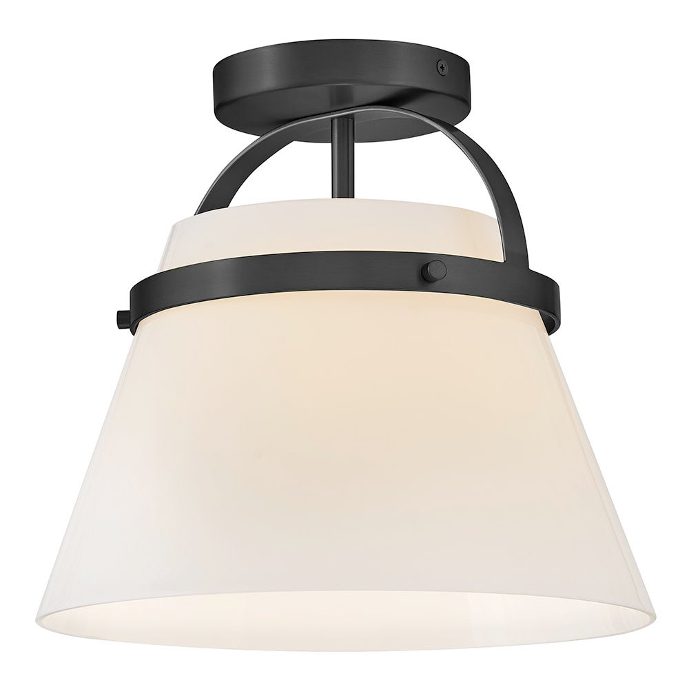 Lark 83051BK Tori Semi-Plafonnier en noir