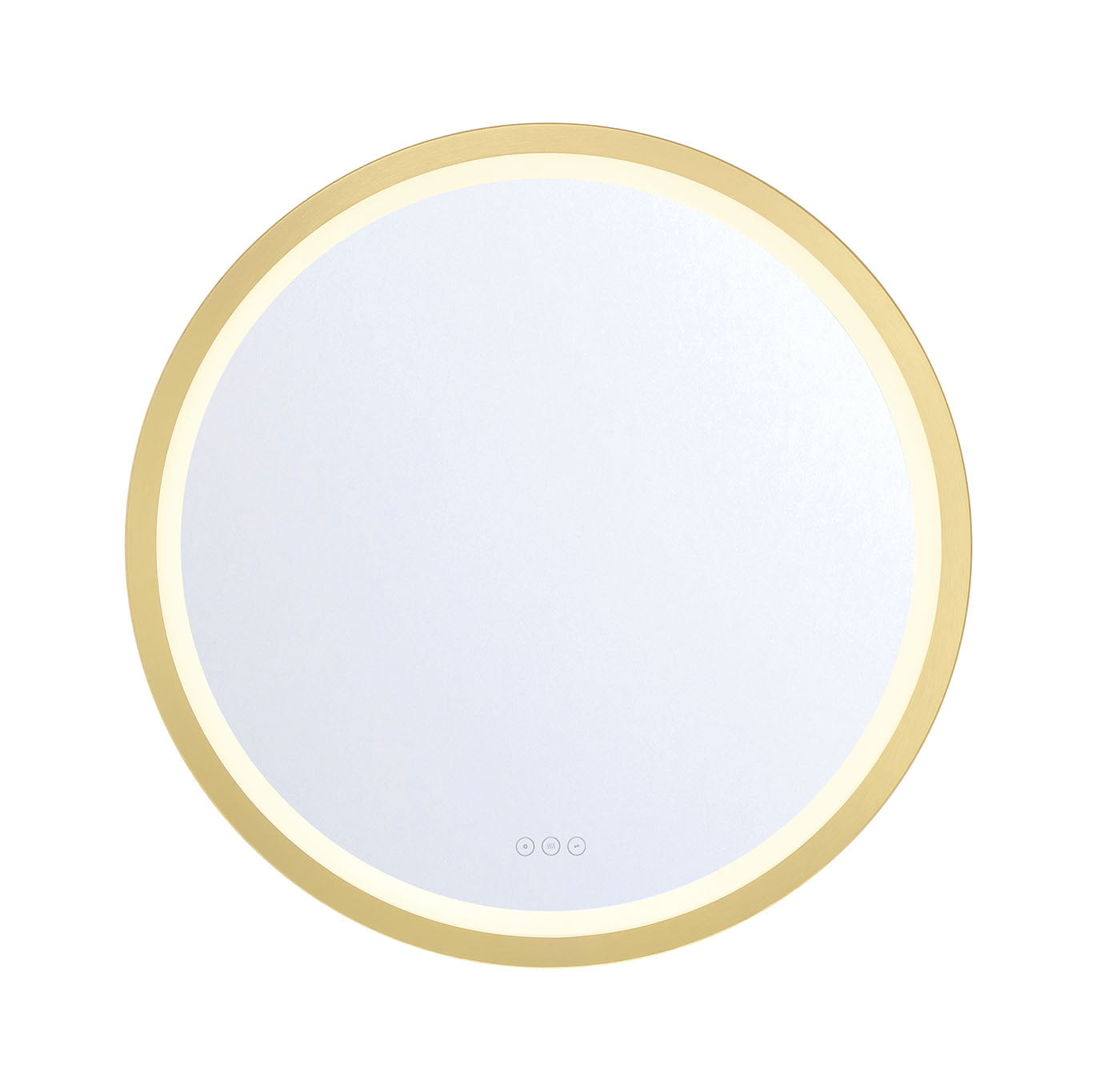 Eurofase 48976-015 Artell LED Round Mirror in Gold