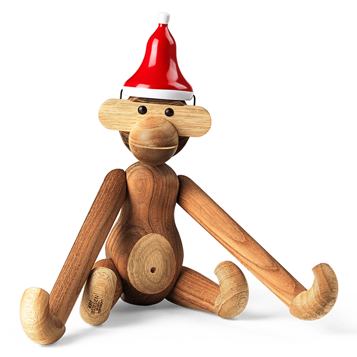 Kay Bojesen 39333 Bonnet de Père Noël pour figurines en bois rouge/blanc