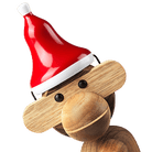 Kay Bojesen 39333 Santa's Cap for Wooden Figurines in Red/White