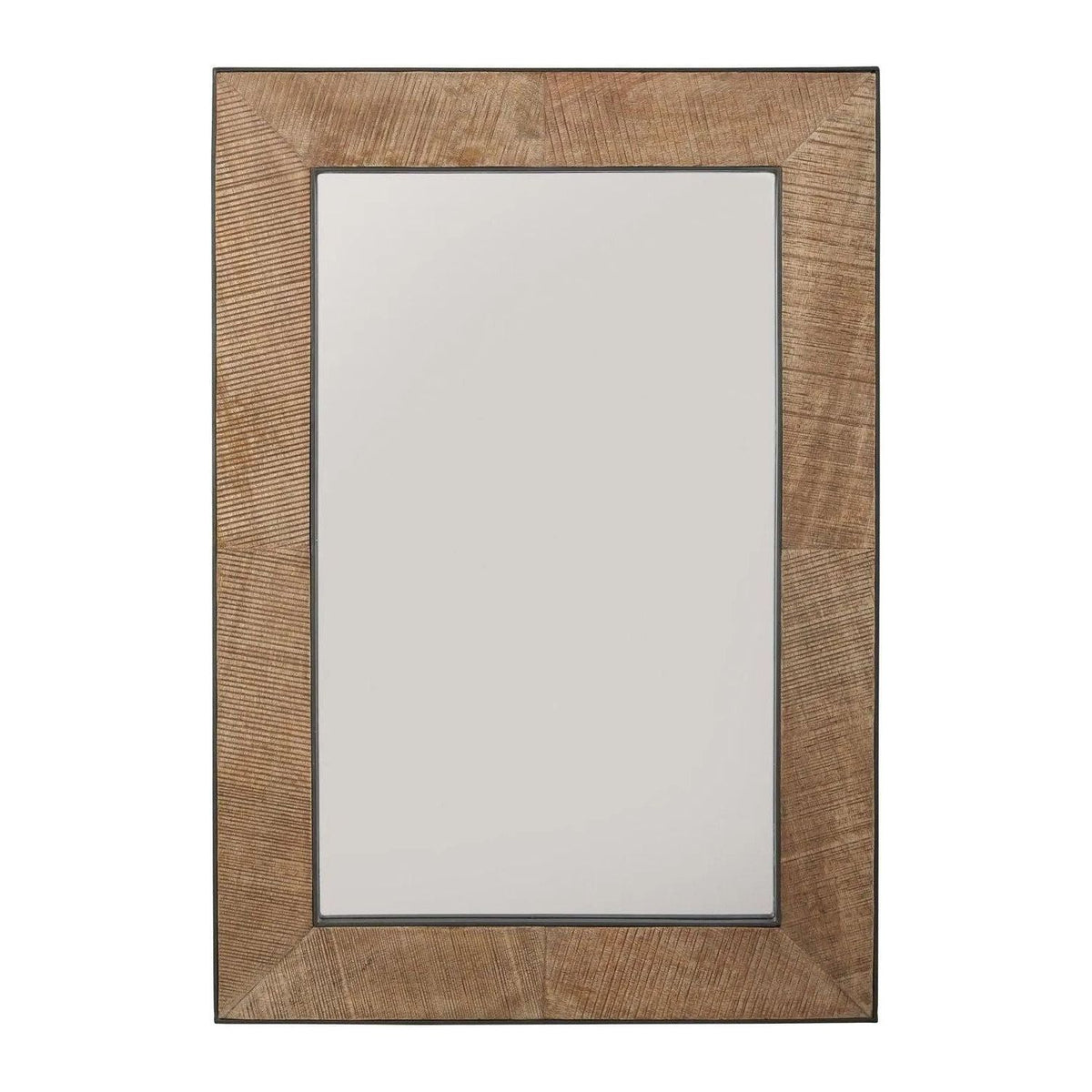 Capital Lighting Fixture Company - 32"W x 46"H Rectangle Sawn Wood Mirror - 736102MM | Montreal Lighting & Hardware