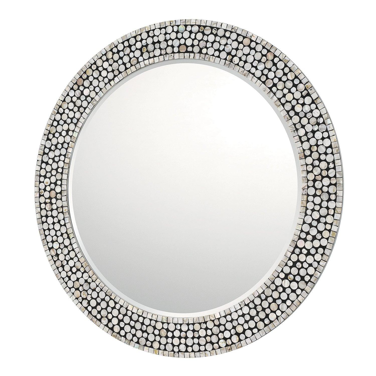 Capital Lighting Fixture Company - 35" Round Mother of Pearl Mirror - 717201MM | Montreal Lighting & Hardware