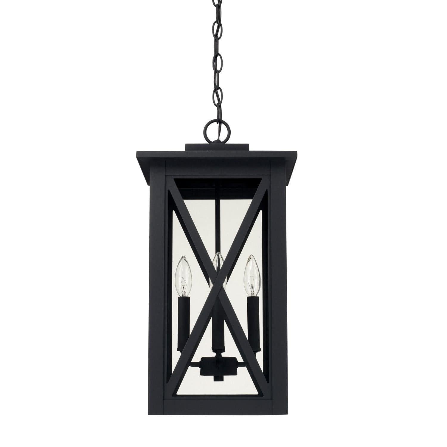 Capital Lighting Fixture Company - Avondale Outdoor Hanging Lantern - 926642BK | Montreal Lighting & Hardware