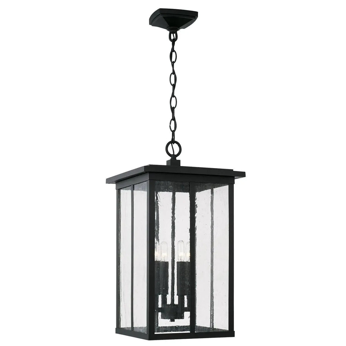Capital Lighting Fixture Company - Barrett Outdoor Hanging Lantern - 943844BK | Montreal Lighting & Hardware