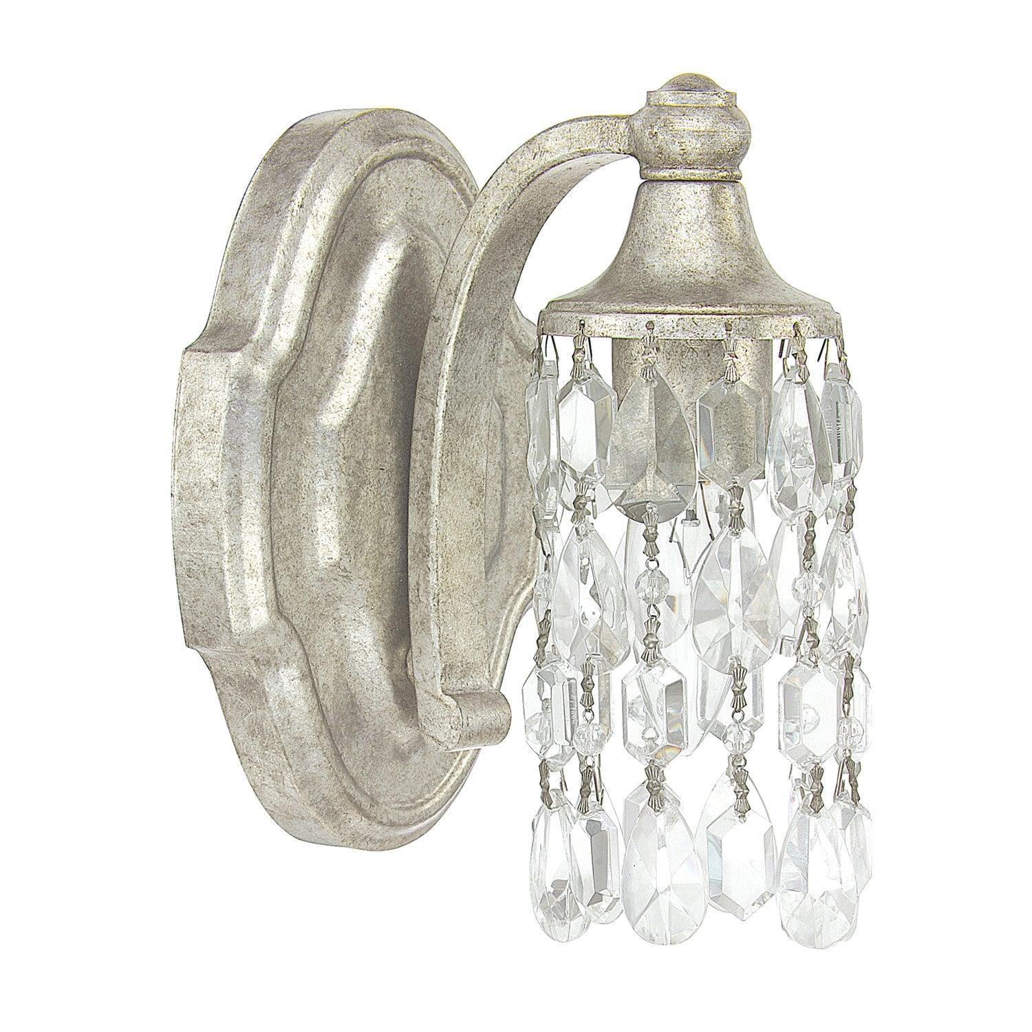 Capital Lighting Fixture Company - Blakely Crystal Wall Sconce - 8521AS-CR | Montreal Lighting & Hardware