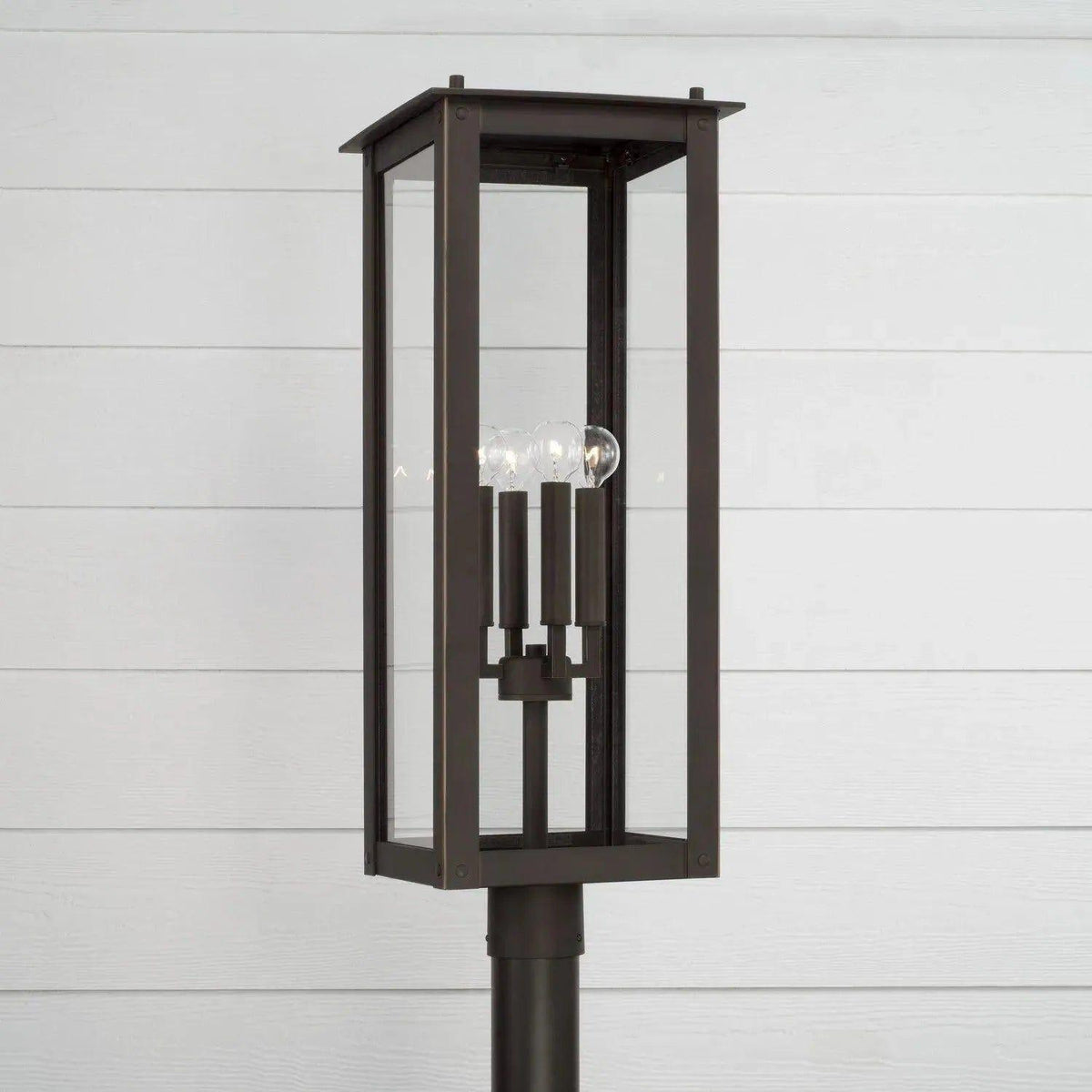 Capital Lighting Fixture Company - Hunt Outdoor Post-Lantern - 934643BK | Montreal Lighting & Hardware