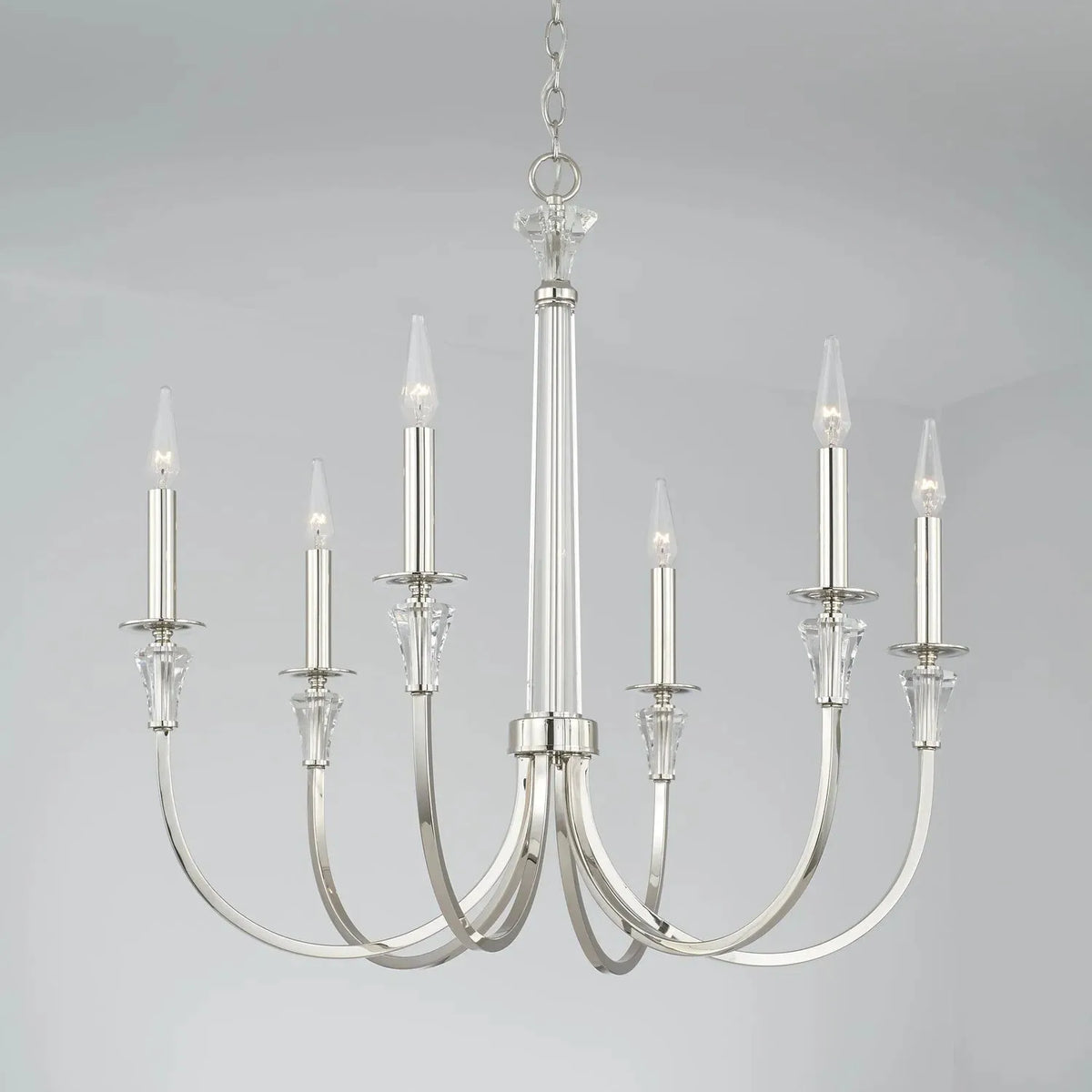 Capital Lighting Fixture Company - Laurent Chandelier - 441801PN | Montreal Lighting & Hardware