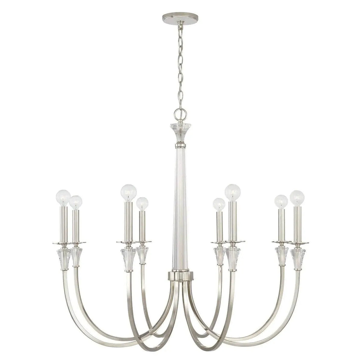 Capital Lighting Fixture Company - Laurent Chandelier - 441881PN | Montreal Lighting & Hardware