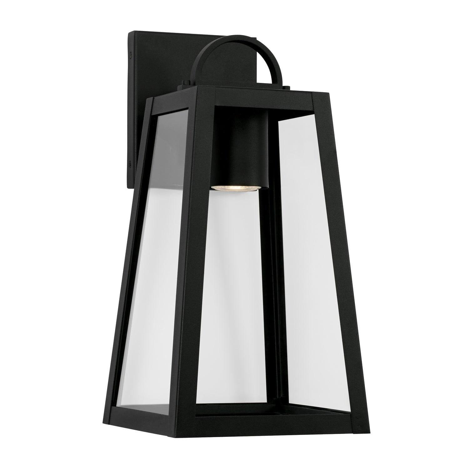 Capital Lighting Fixture Company - Leighton Outdoor Wall Lantern - 943711BK-GL | Montreal Lighting & Hardware
