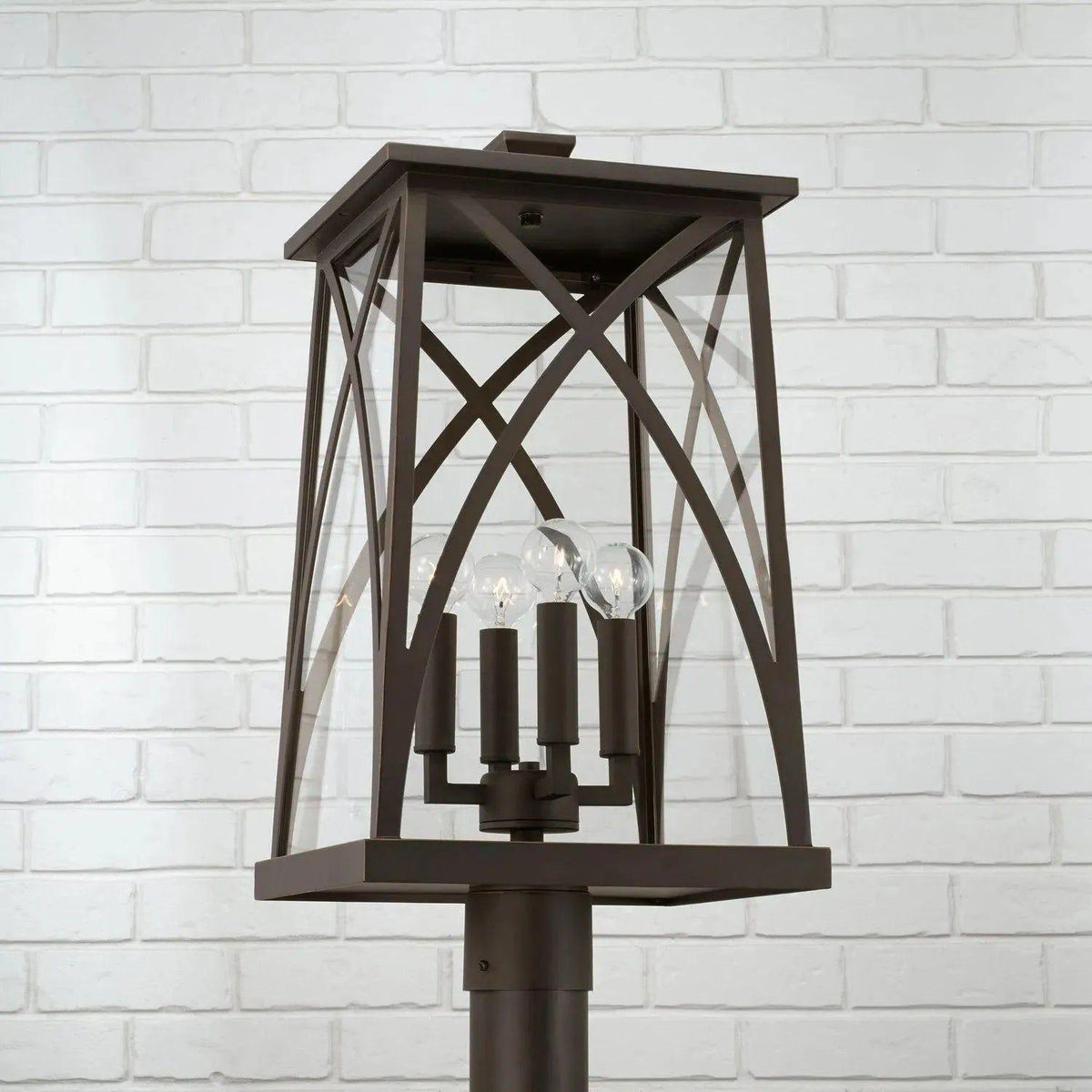 Capital Lighting Fixture Company - Marshall Outdoor Post Lantern - 946543BK | Montreal Lighting & Hardware