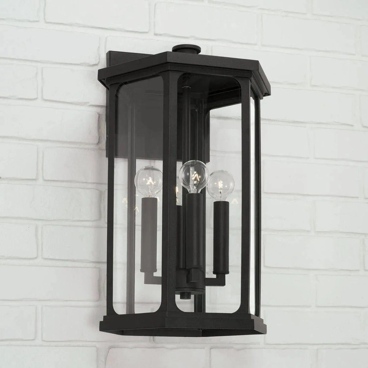Capital Lighting Fixture Company - Walton Outdoor Wall Lantern - 946611BK | Montreal Lighting & Hardware