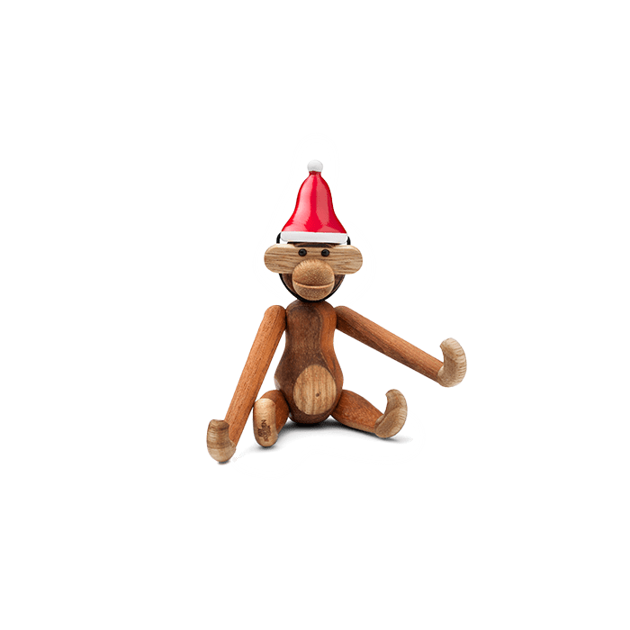 Kay Bojesen 39237 Bonnet de Père Noël pour figurines en bois rouge/blanc