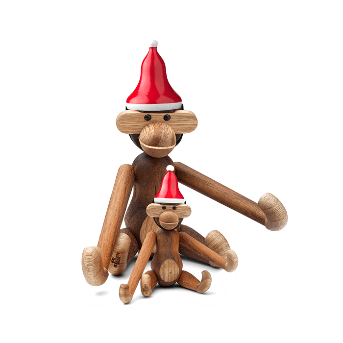 Kay Bojesen 39237 Bonnet de Père Noël pour figurines en bois rouge/blanc
