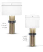 Carlton Table Lamp - FLO-4530-OVAL-OWC