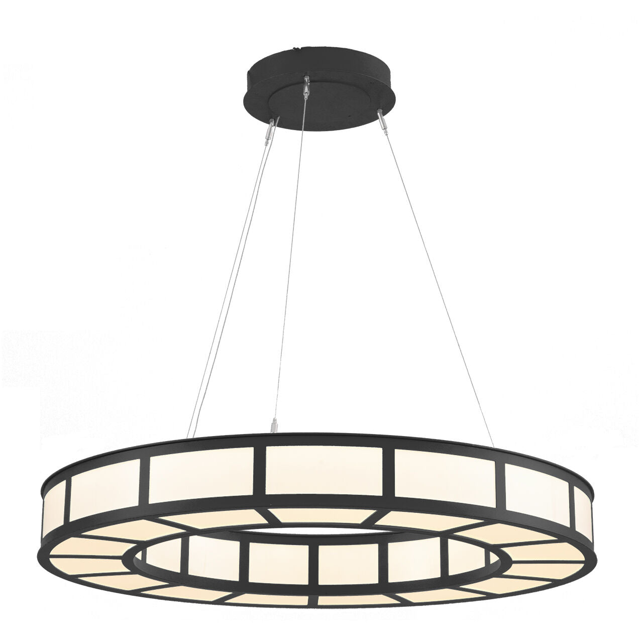 Hammerton Studio CHB0033-36-MB Carlyle Metro 36" Chandelier in Matte Black
