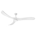 Luminaire intelligent à DEL Hinkley Lighting 903872FWW-LDD Swell Ventilateur  en blanc mat