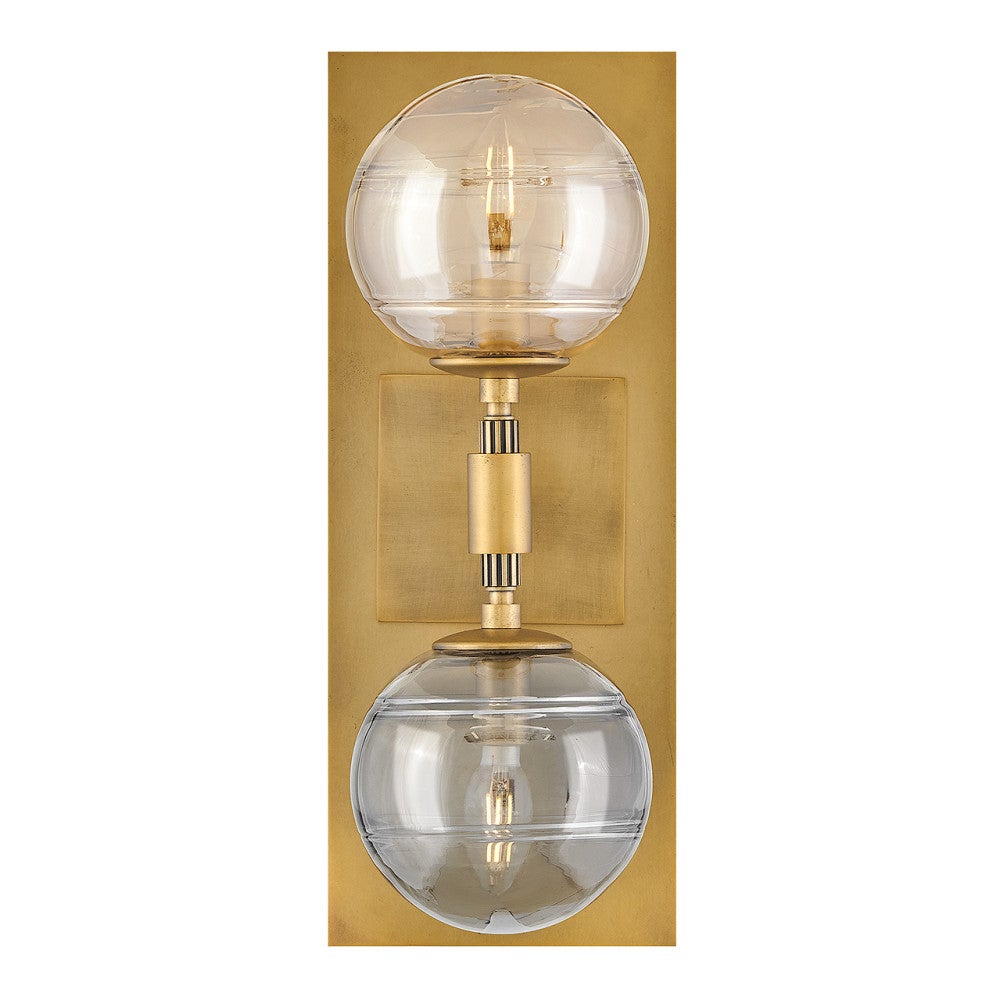 Applique murale multicolore Oberon FR30502HBR de Fredrick Ramond, finition laiton Heritage