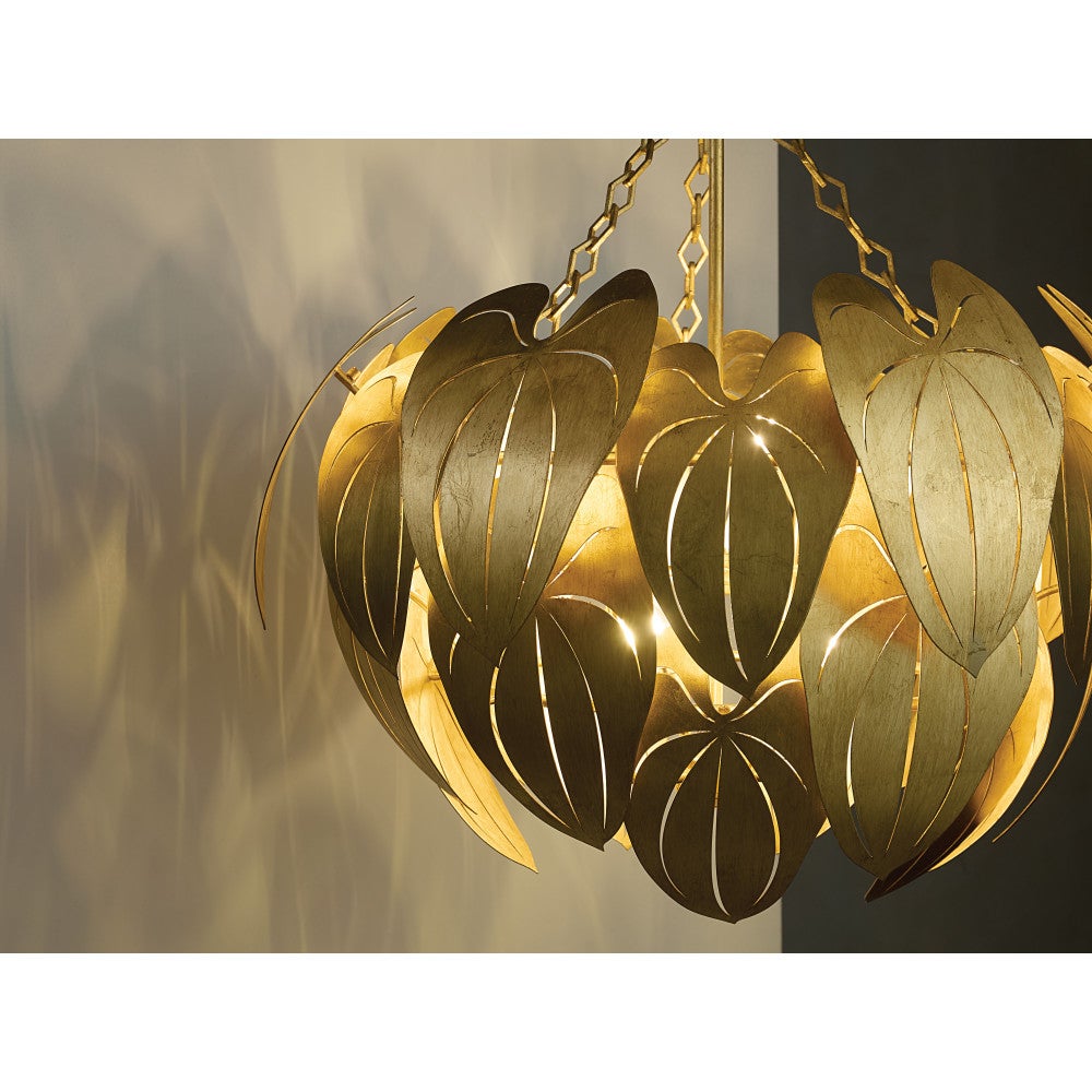 Fredrick Ramond FR47166DA Camille Botanique Suspension en laiton vieilli