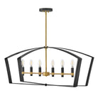 Lark 83645BK Sammi Linear Chandelier in Black