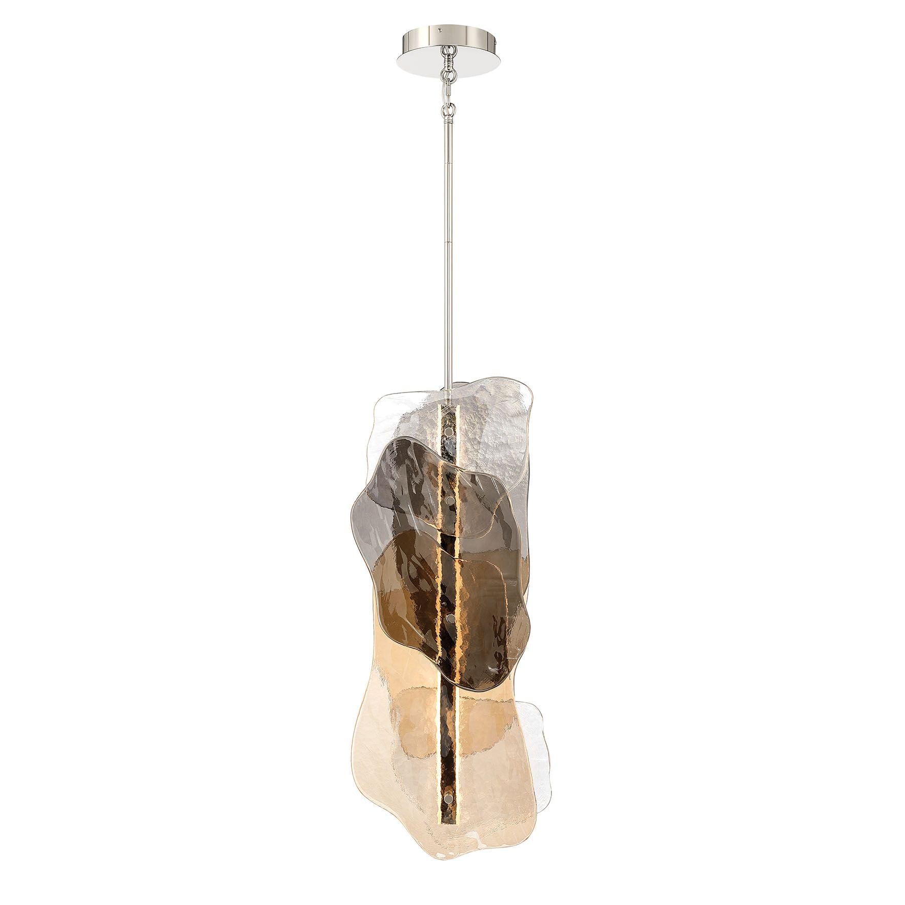 Europhase 50463-015 Grotto LED Suspension en nickel poli